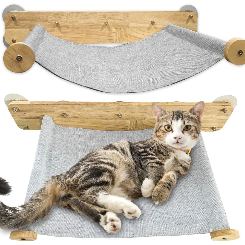 New Cat Wall Hammock 23 x 14 inches Easy Install with Peg-Free Stickers No Drill